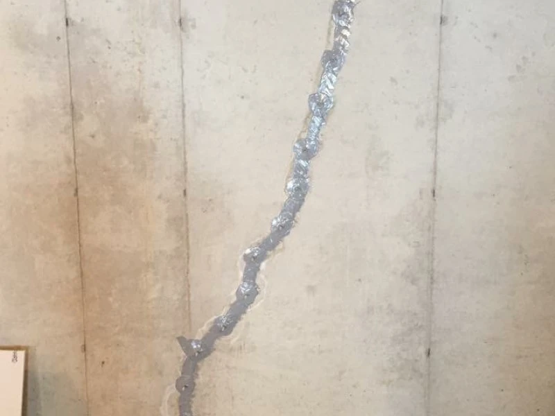 Foundation wall crack repair using epoxy injection in Amarillo, TX