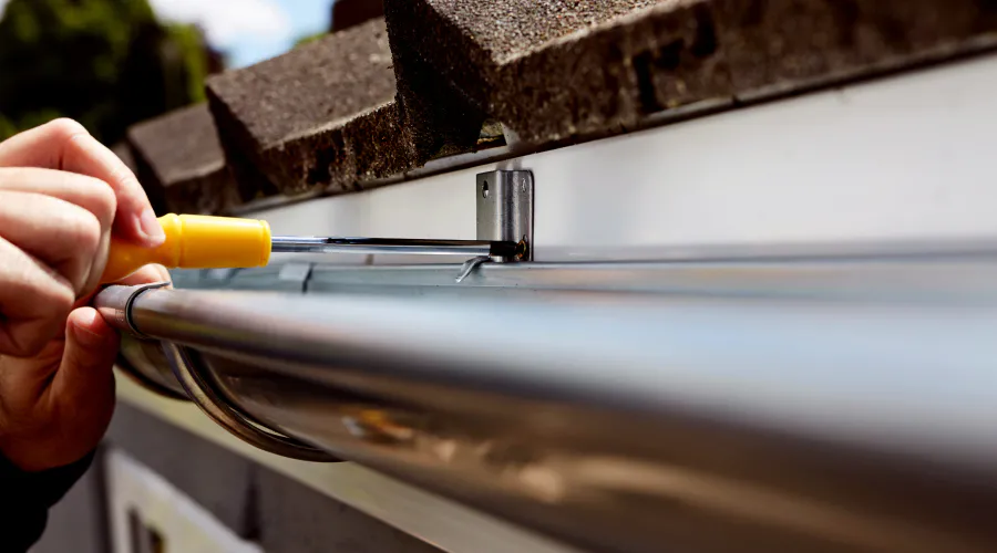 Gutter bracket installation and mounting service in Amarillo, TX