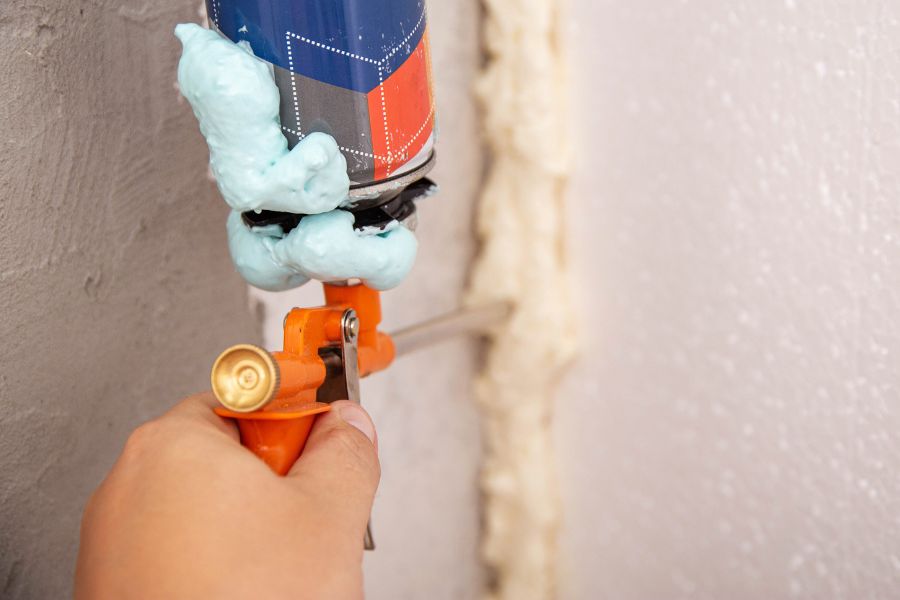 Polyurethane foam injection for foundation insulation and sealing in Amarillo, TX