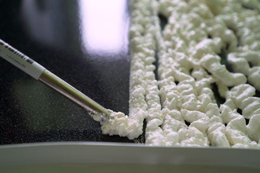 Polyurethane foam application for foundation leveling in Amarillo, TX