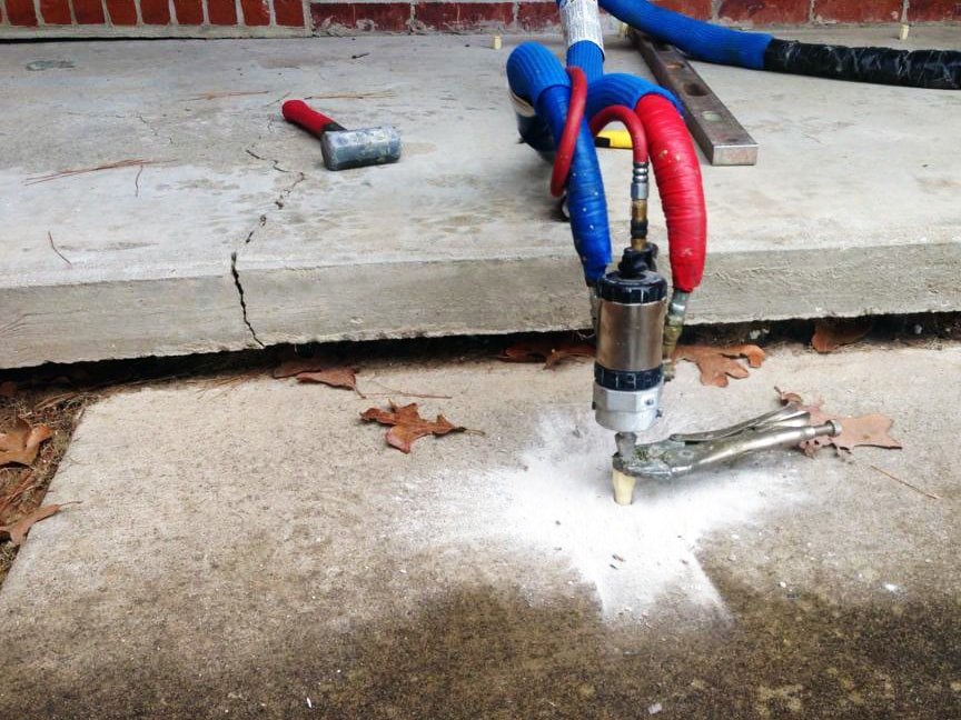 Polyjacking and concrete slab lifting service in Amarillo, TX