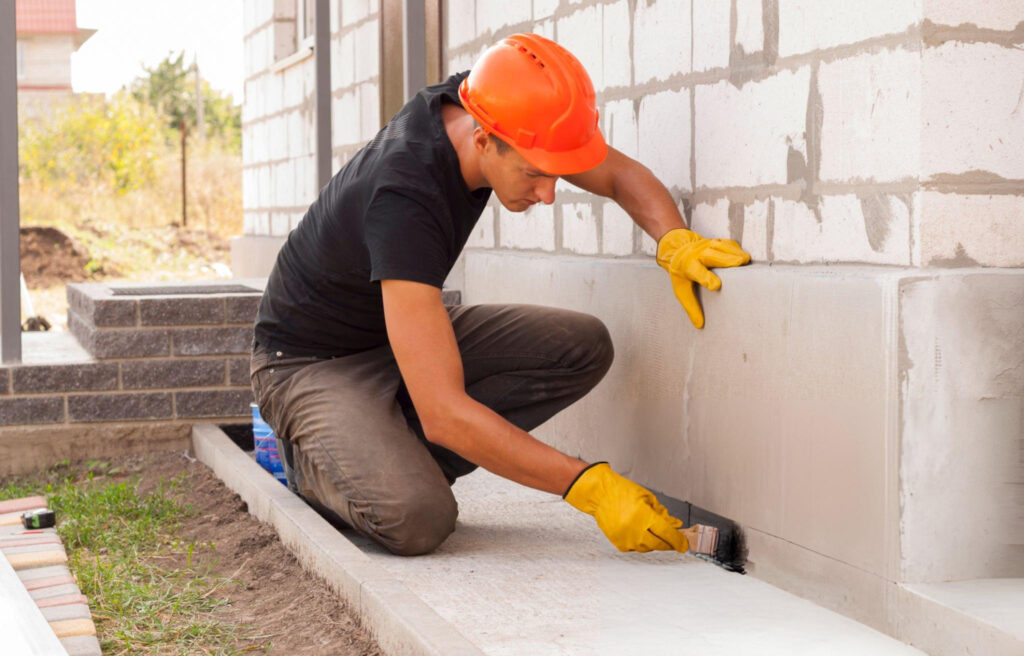 Exterior foundation coating and damp proofing service in Amarillo, TX